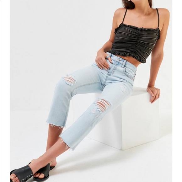 Urban Outfitters Denim - BDG Light Wash Kick Flare High-Rise Cropped Jeans